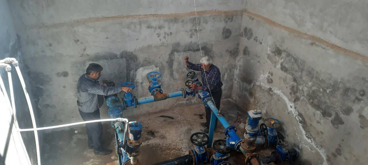 پایداری آب شرب ۴۰۹ خانوار روستانشین در فاروج / اقدام جهادی آبفای خراسان شمالی در رفع مشکل آبی مجتمع رستم‌آباد